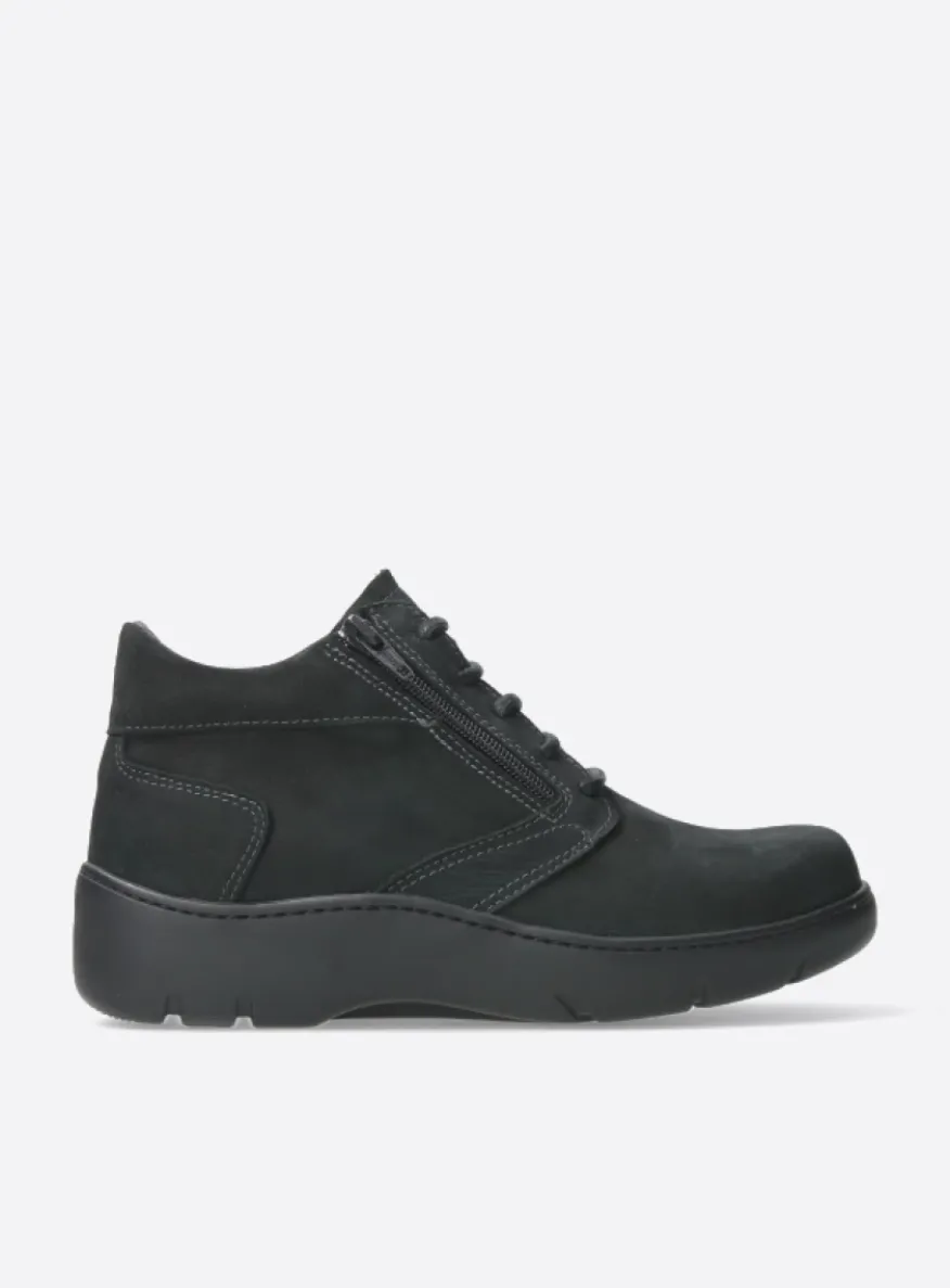 Annemarie XW - zwart nubuck