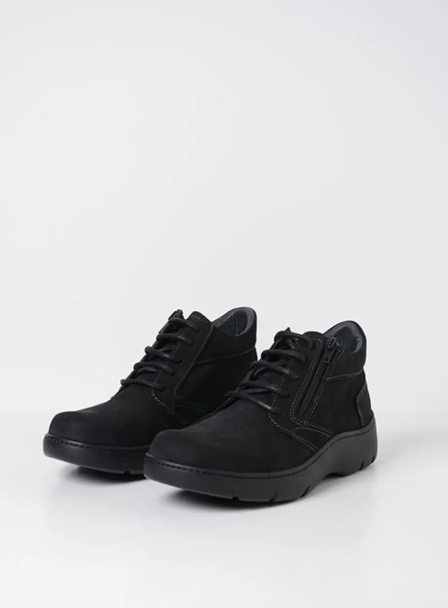 Annemarie XW - zwart nubuck