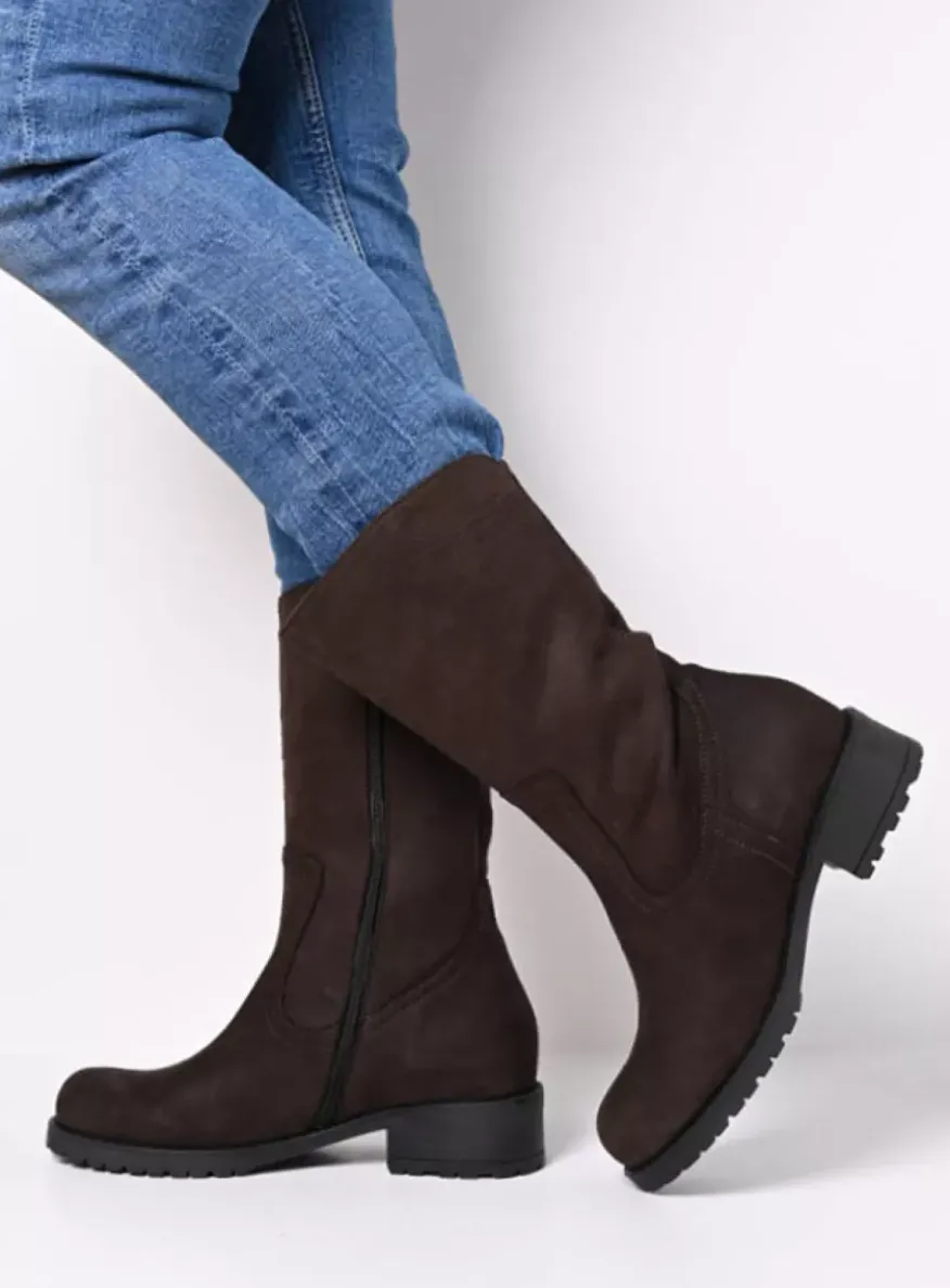 Ansina F2F - bruin nubuck