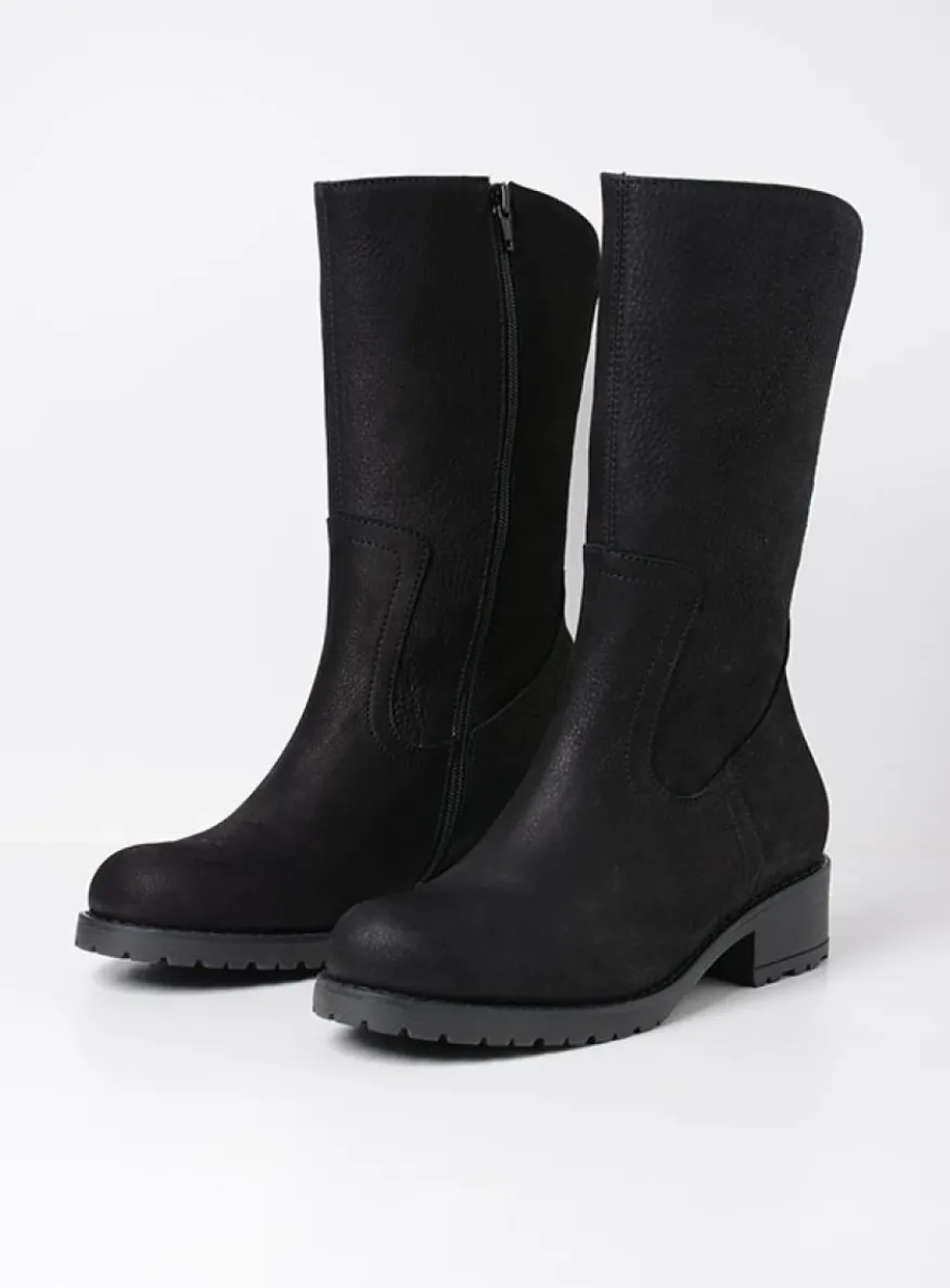 Ansina F2F - zwart nubuck