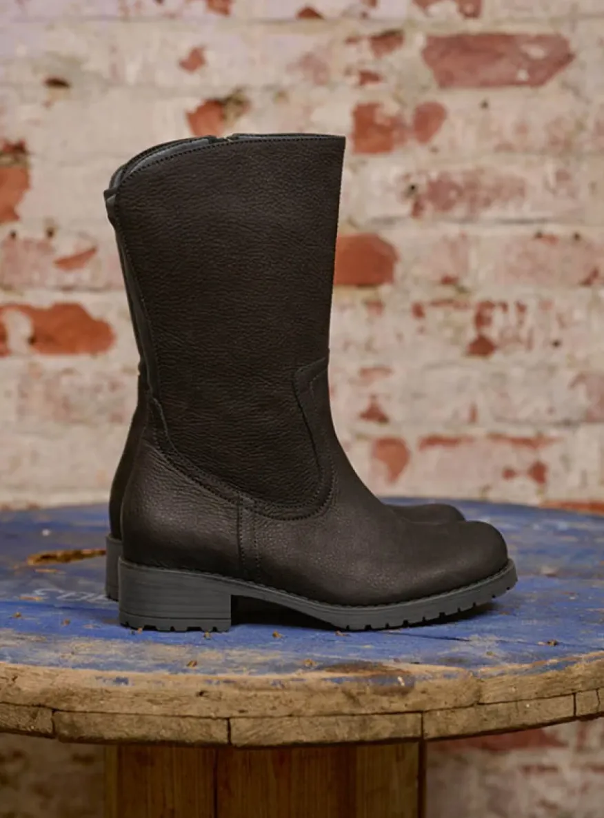 Ansina F2F - zwart nubuck