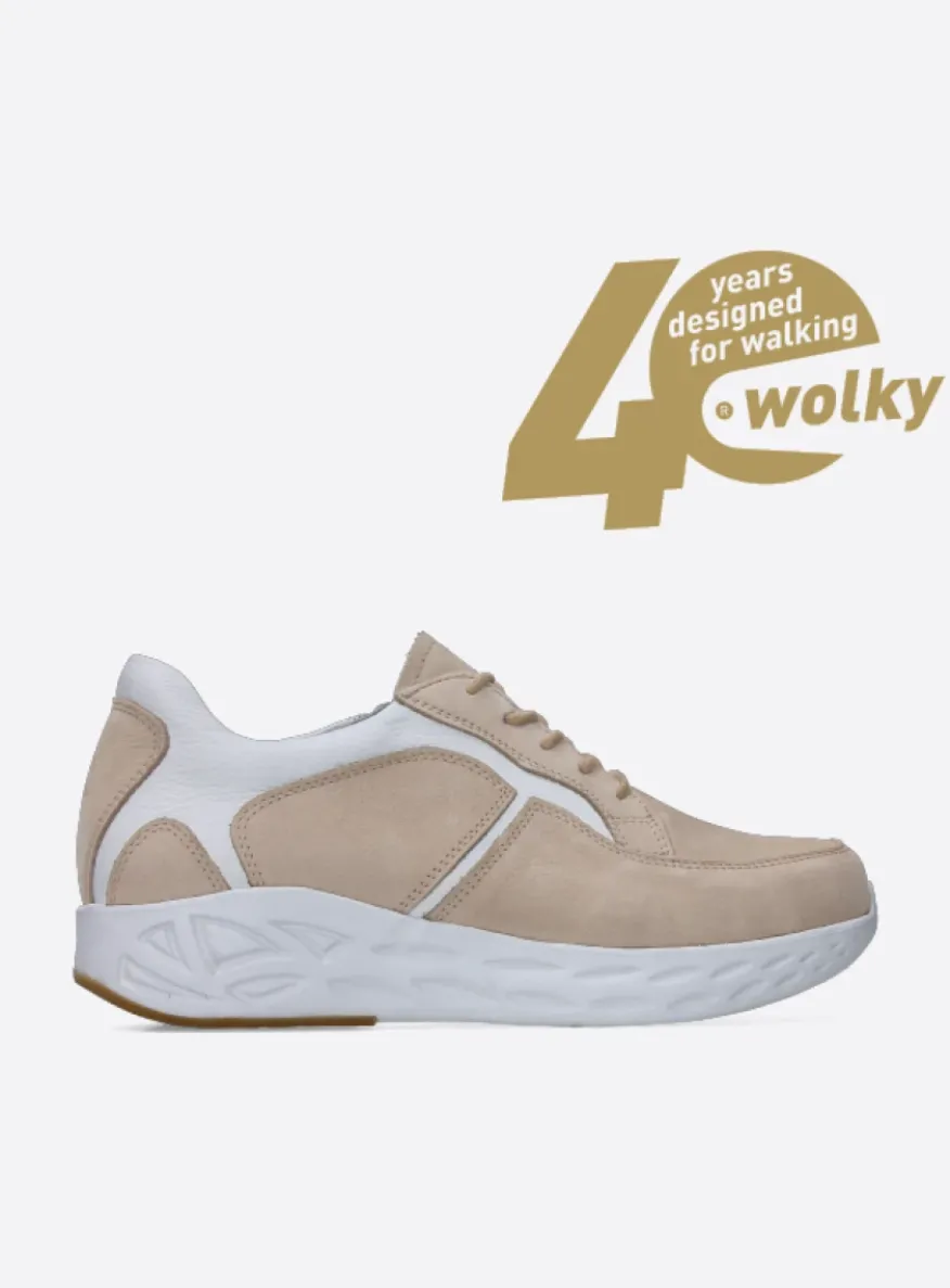 Bounce - beige-wit nubuck