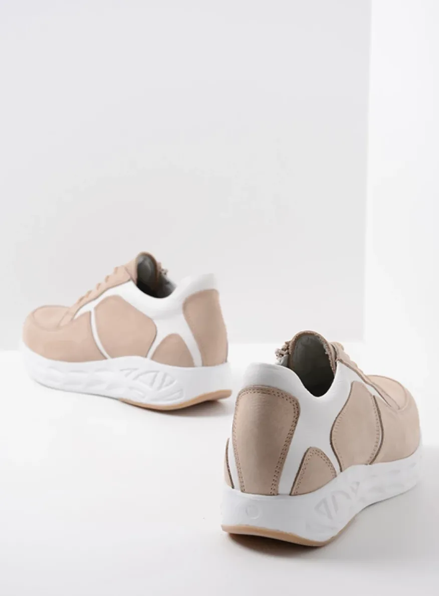 Bounce - beige-wit nubuck