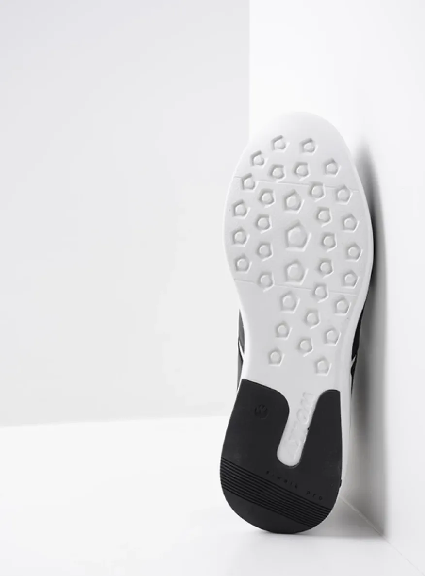 Bounce - zwart/wit leer