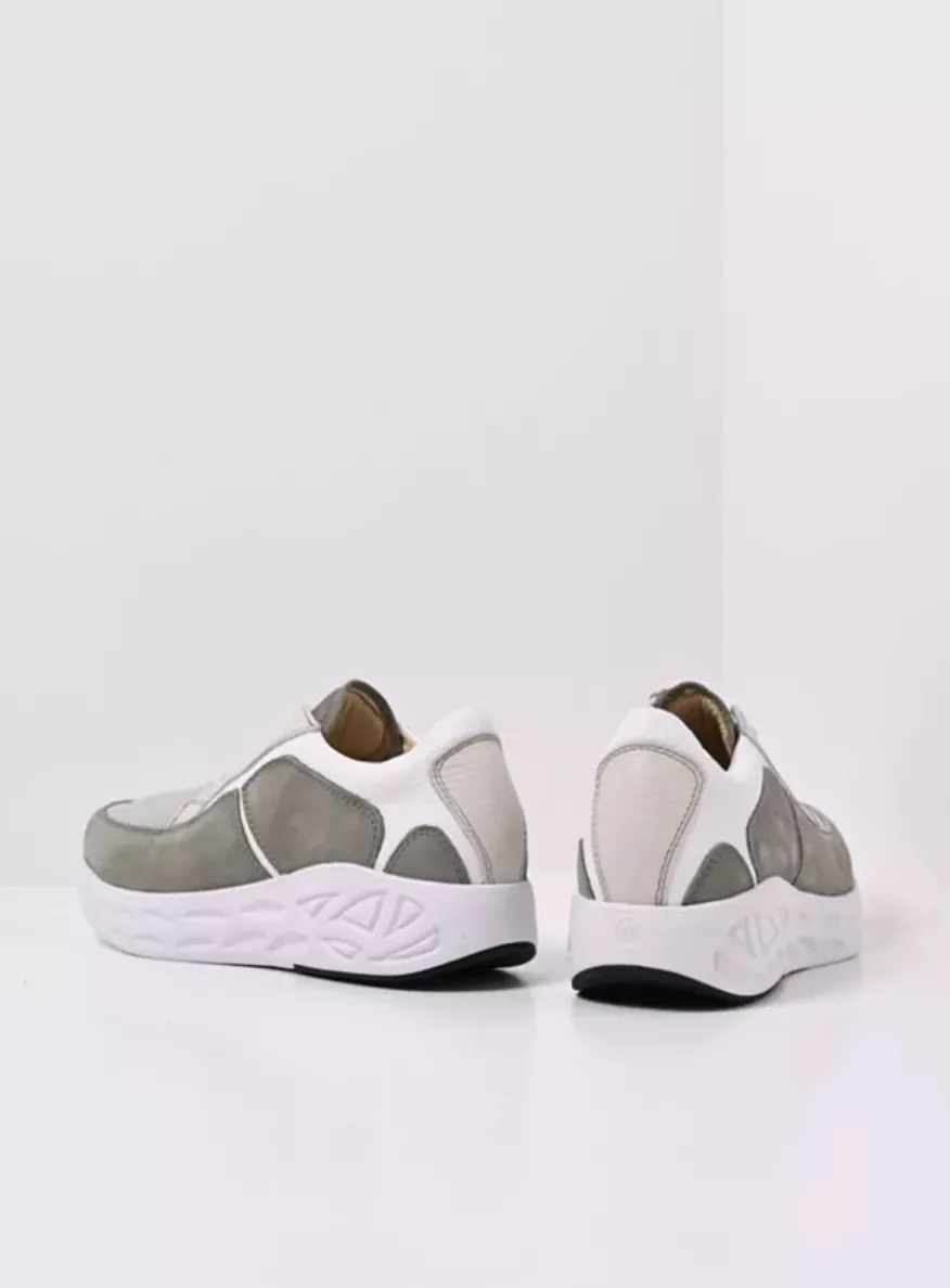 Bounce S2F - grijsgroen stretchleer