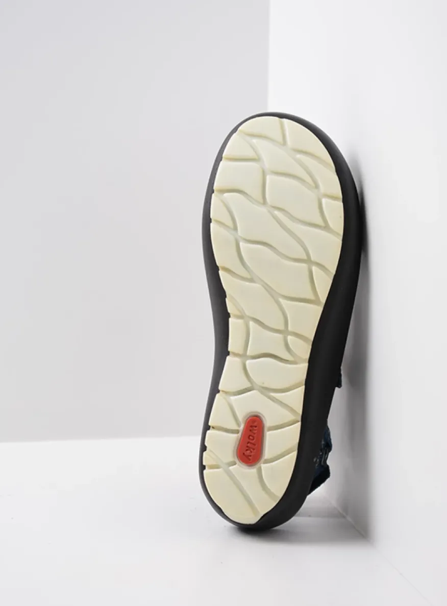 Brasilia - denim blauw leer