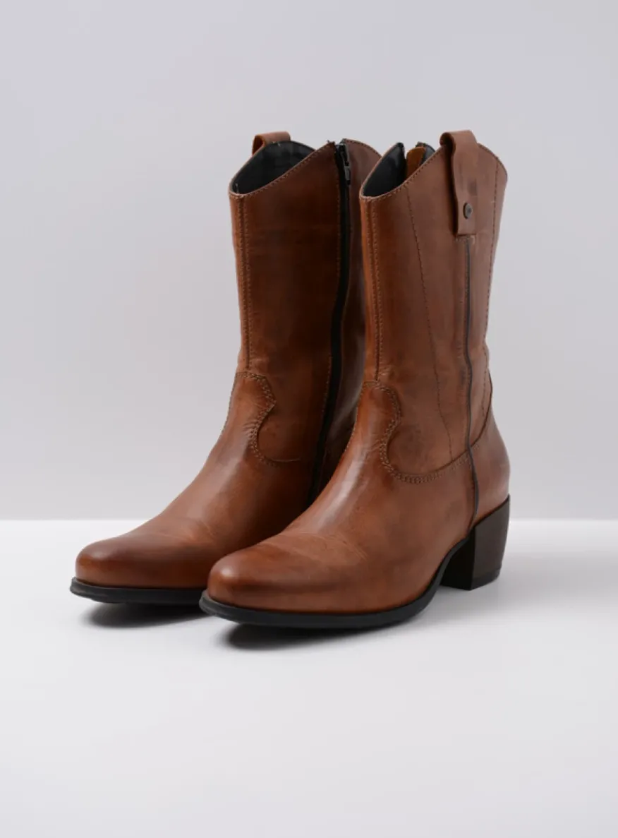 Caprock HV - cognac leer