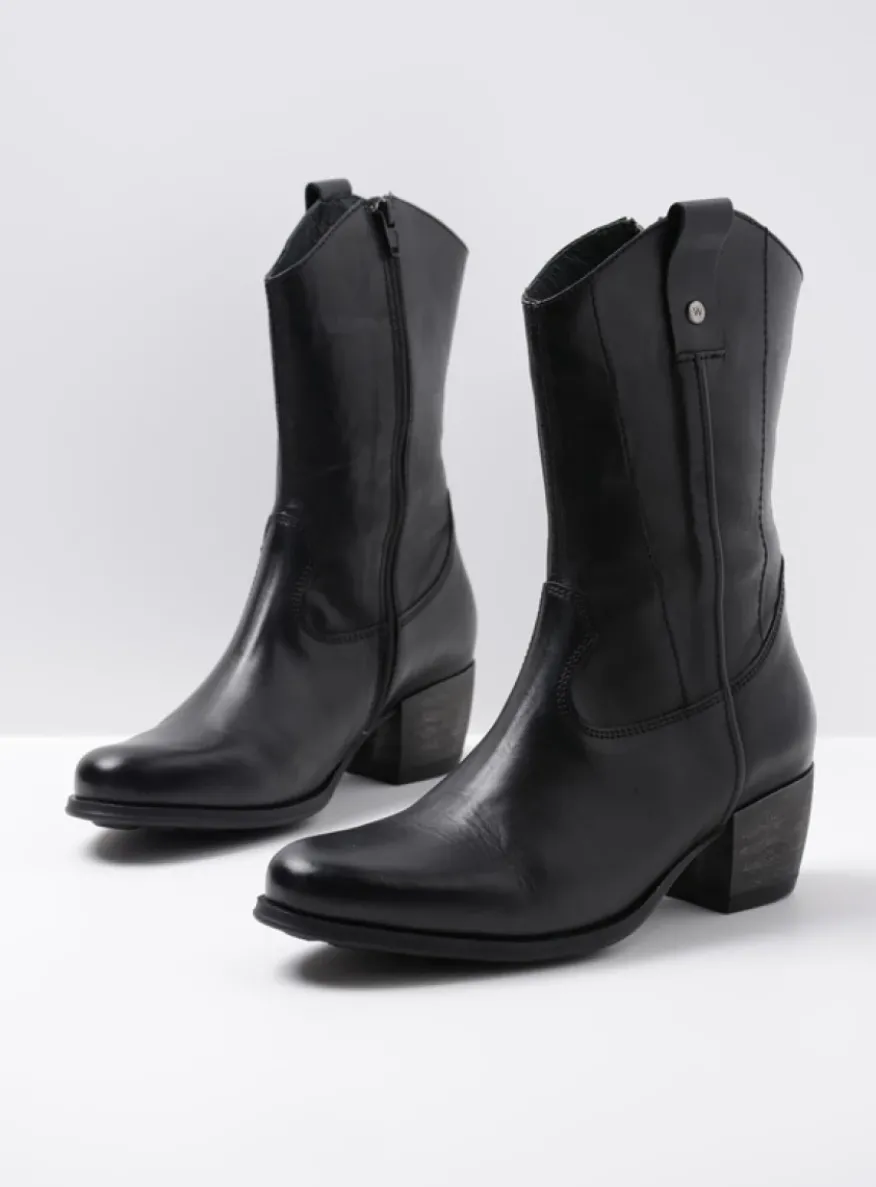 Caprock HV - zwart leer