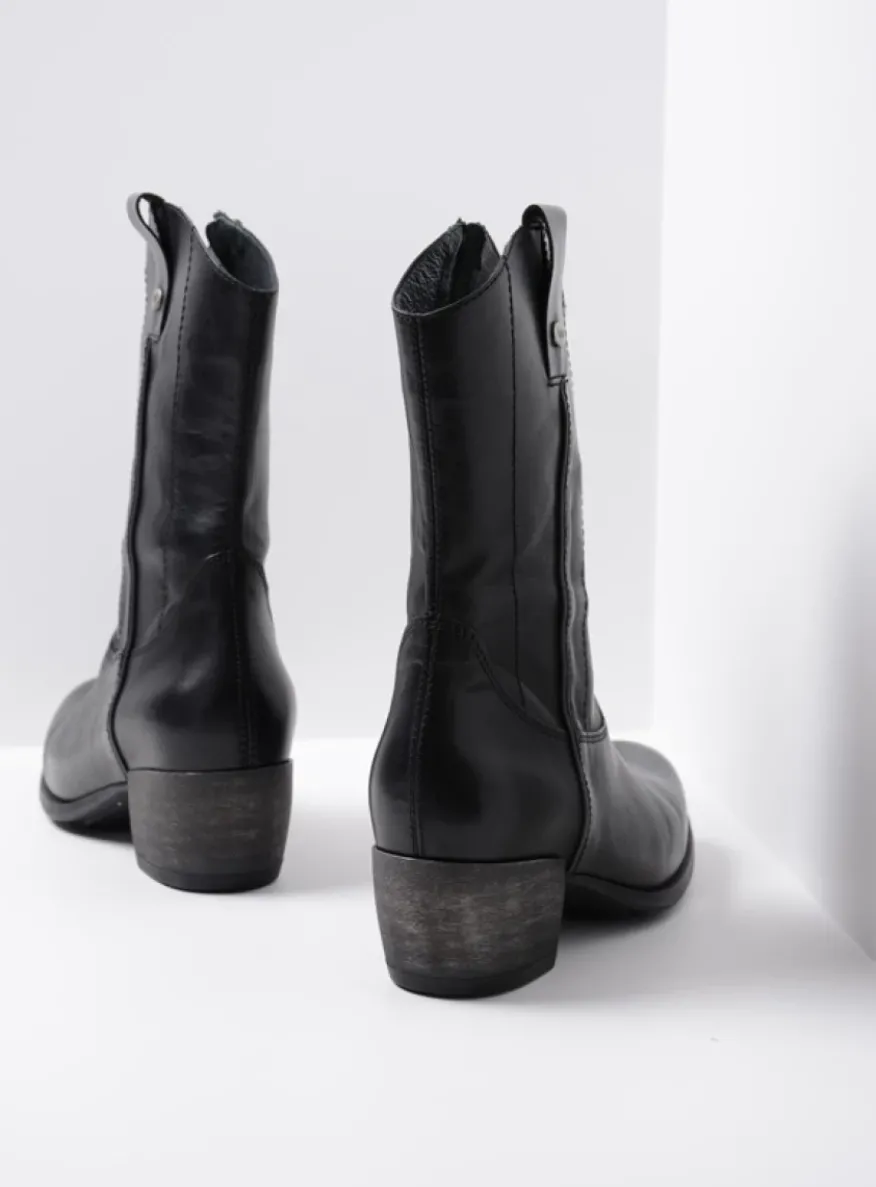 Caprock HV - zwart leer