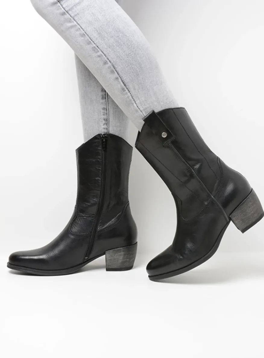 Caprock HV - zwart leer