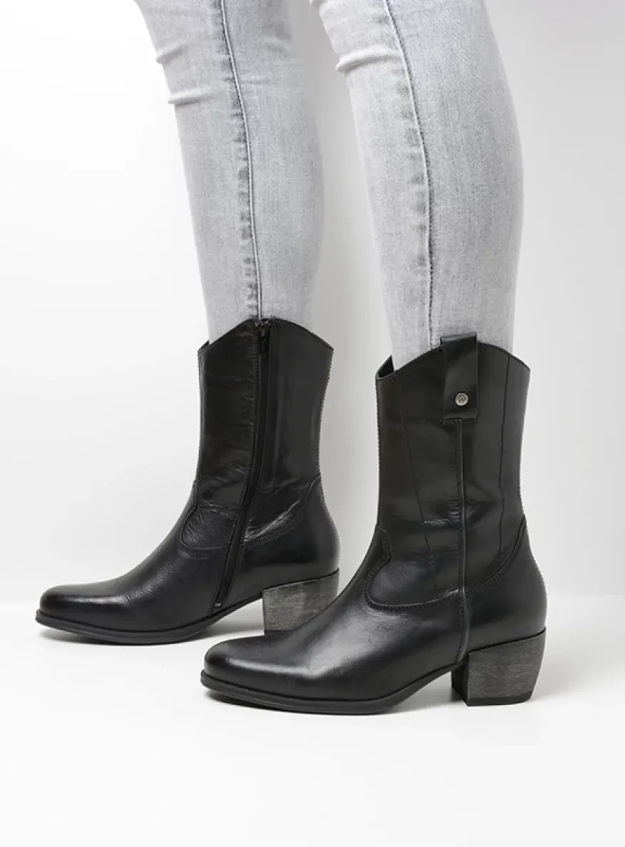 Caprock HV - zwart leer