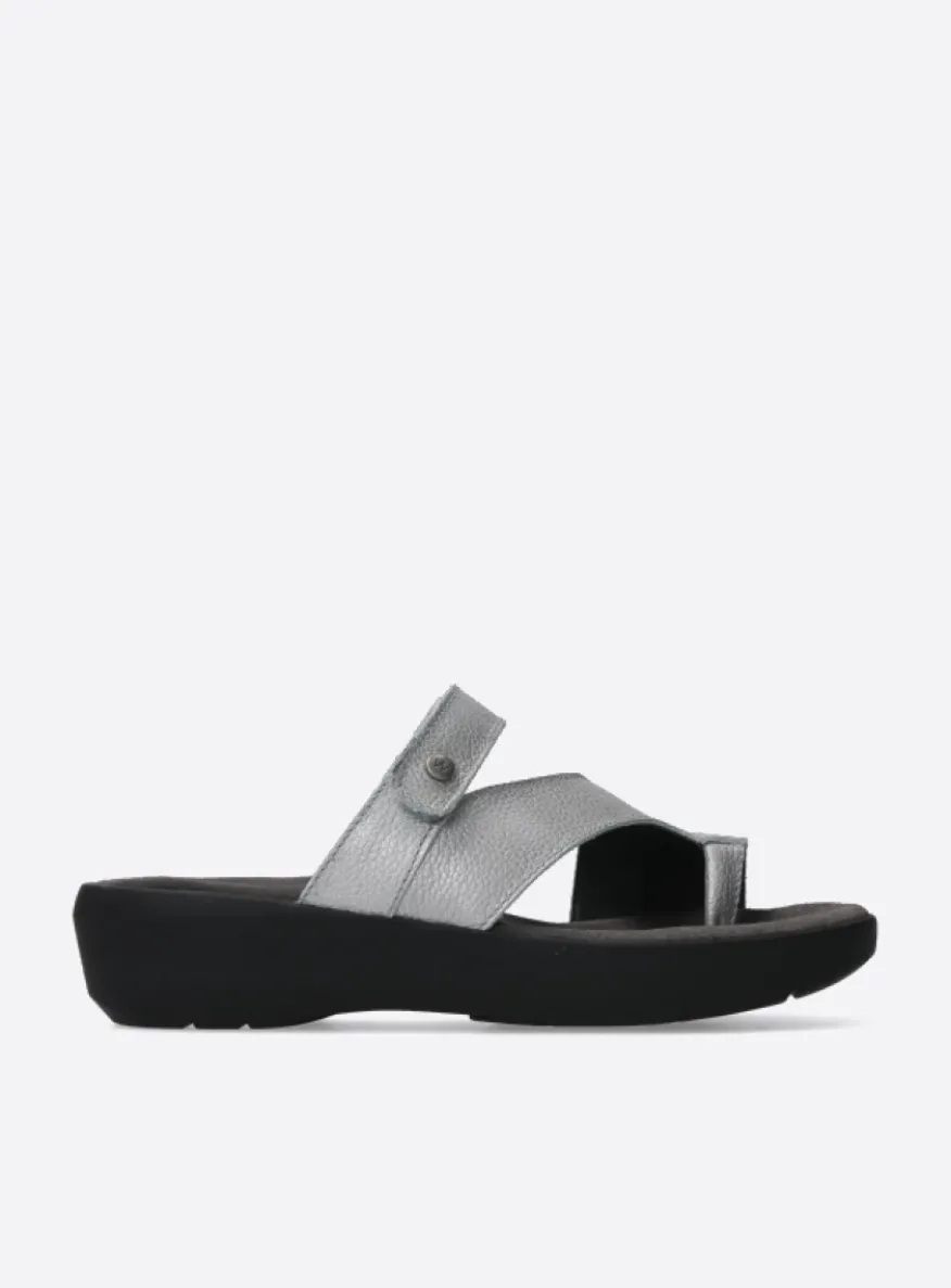 Collins - zilver leer