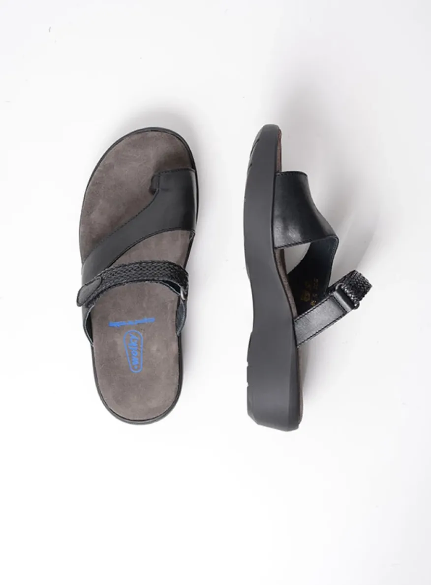 Collins - zwart leer