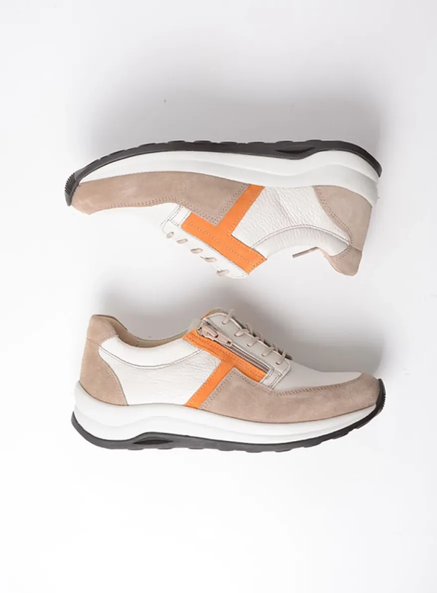 Comrie - beige/safari combi leer