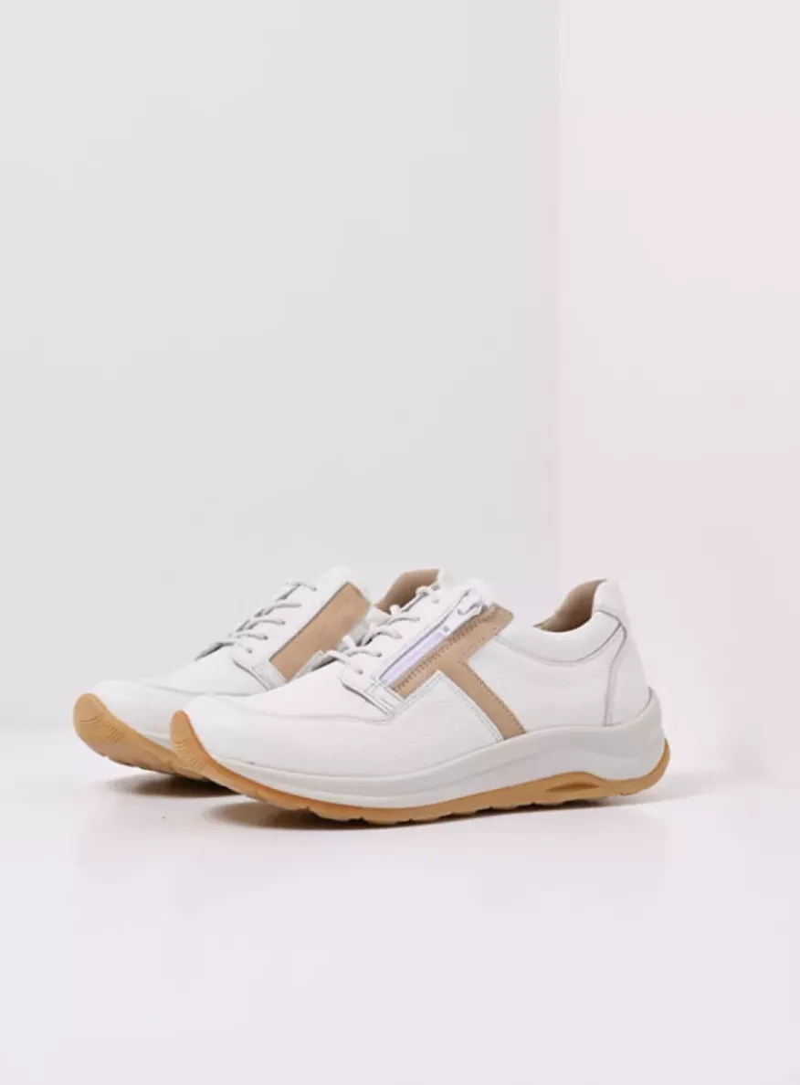 Comrie - wit/beige leer