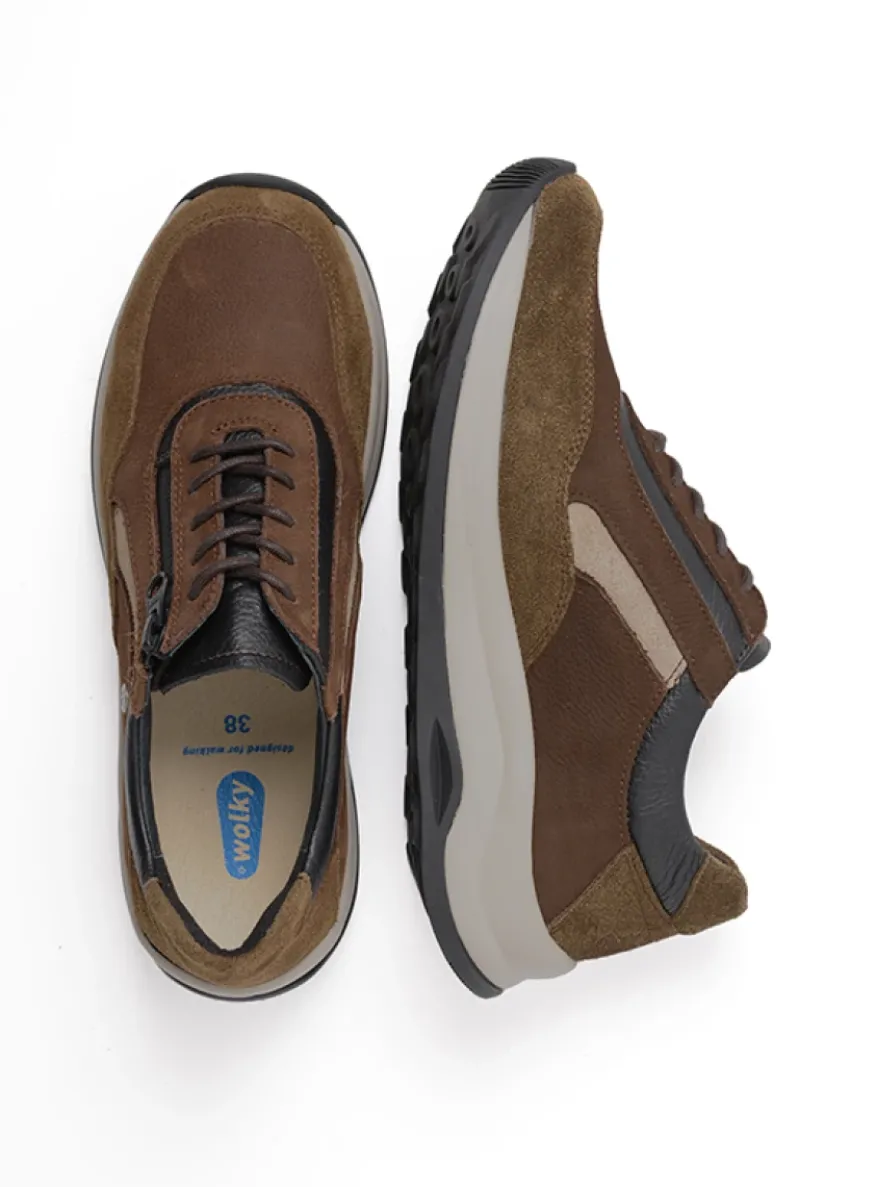 Cupar - taupe combi leer