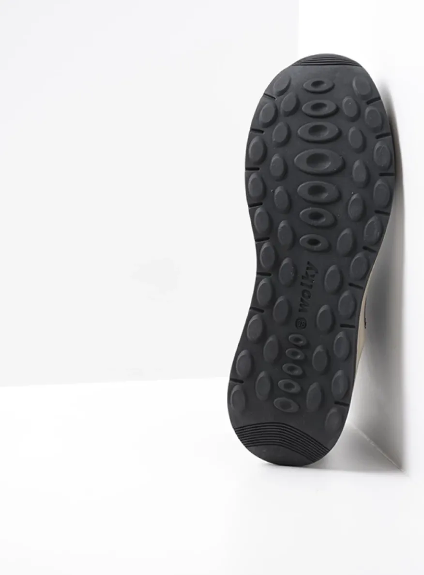 Cupar - taupe combi leer