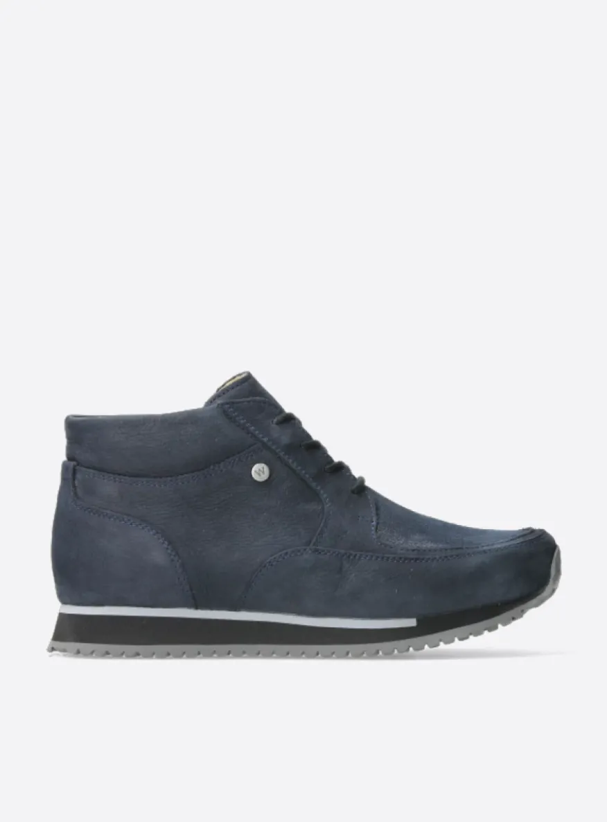 e-Boot - blauw stretch nubuck