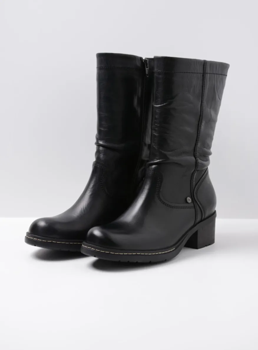 Edmonton - zwart gepoetst leer