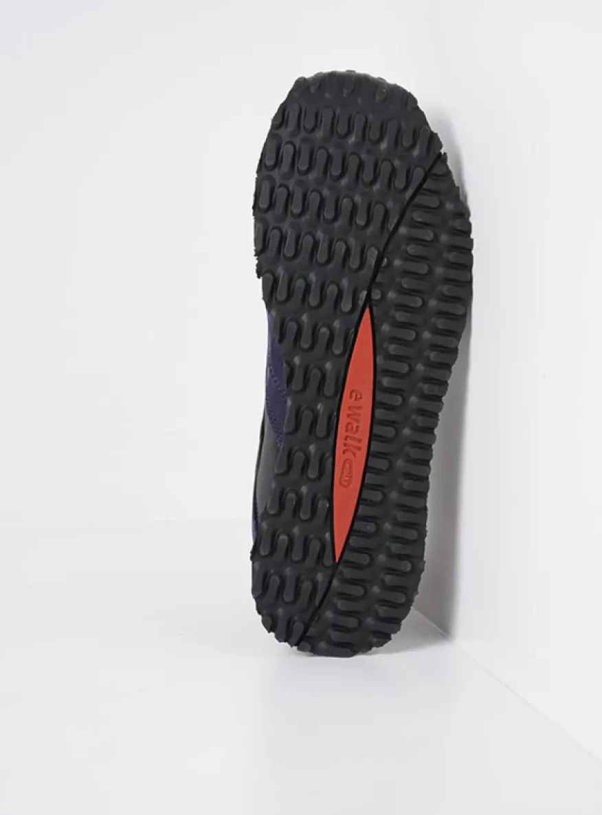 e-Go S2F - paars combi stretch leer