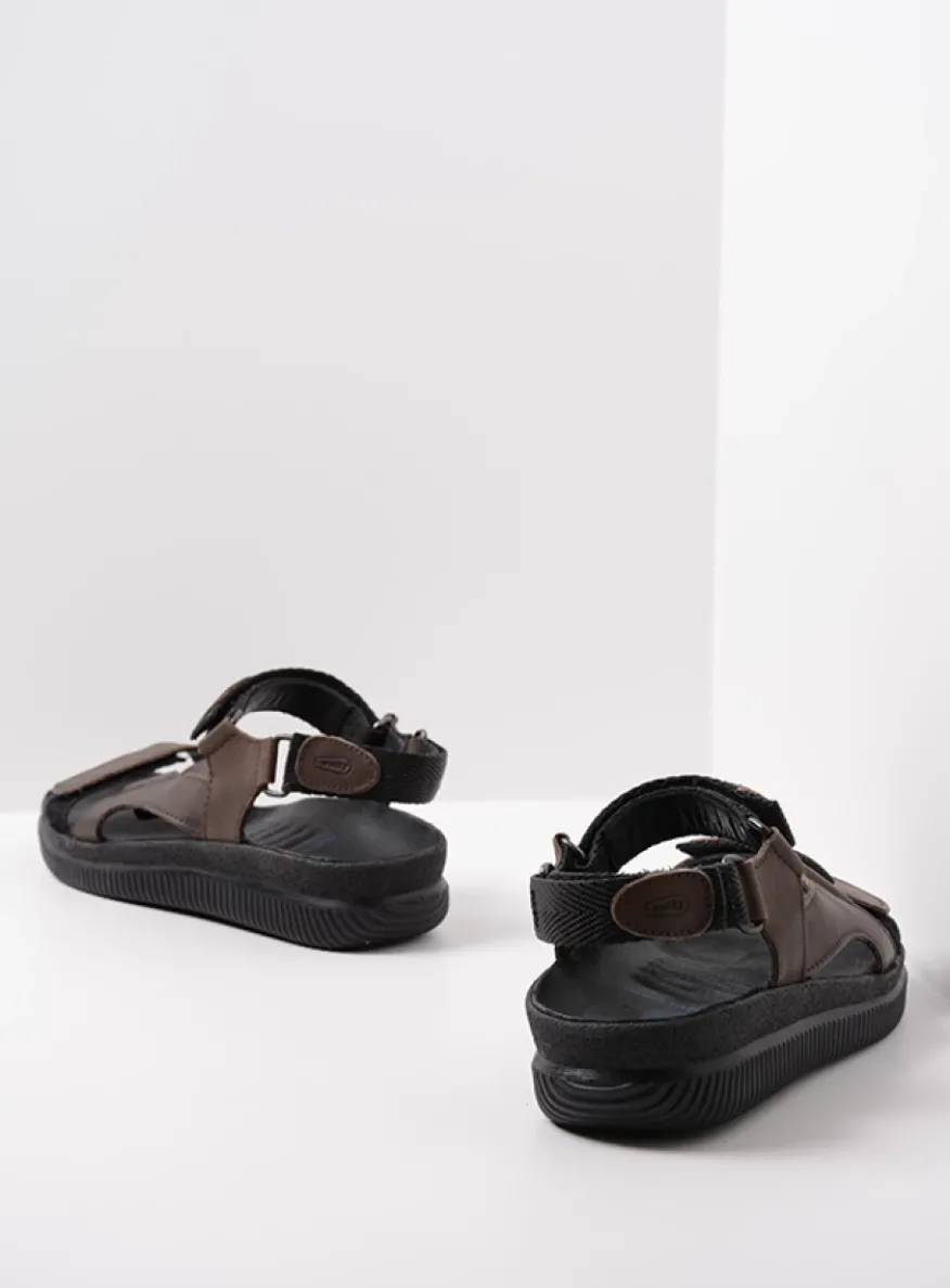 Energy Lady - bruin gevet leer