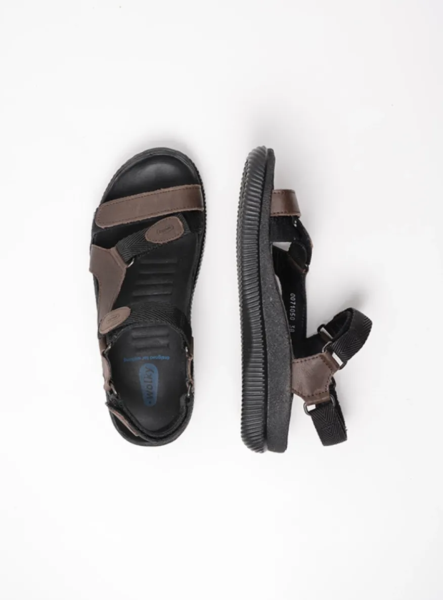 Energy Lady - bruin gevet leer