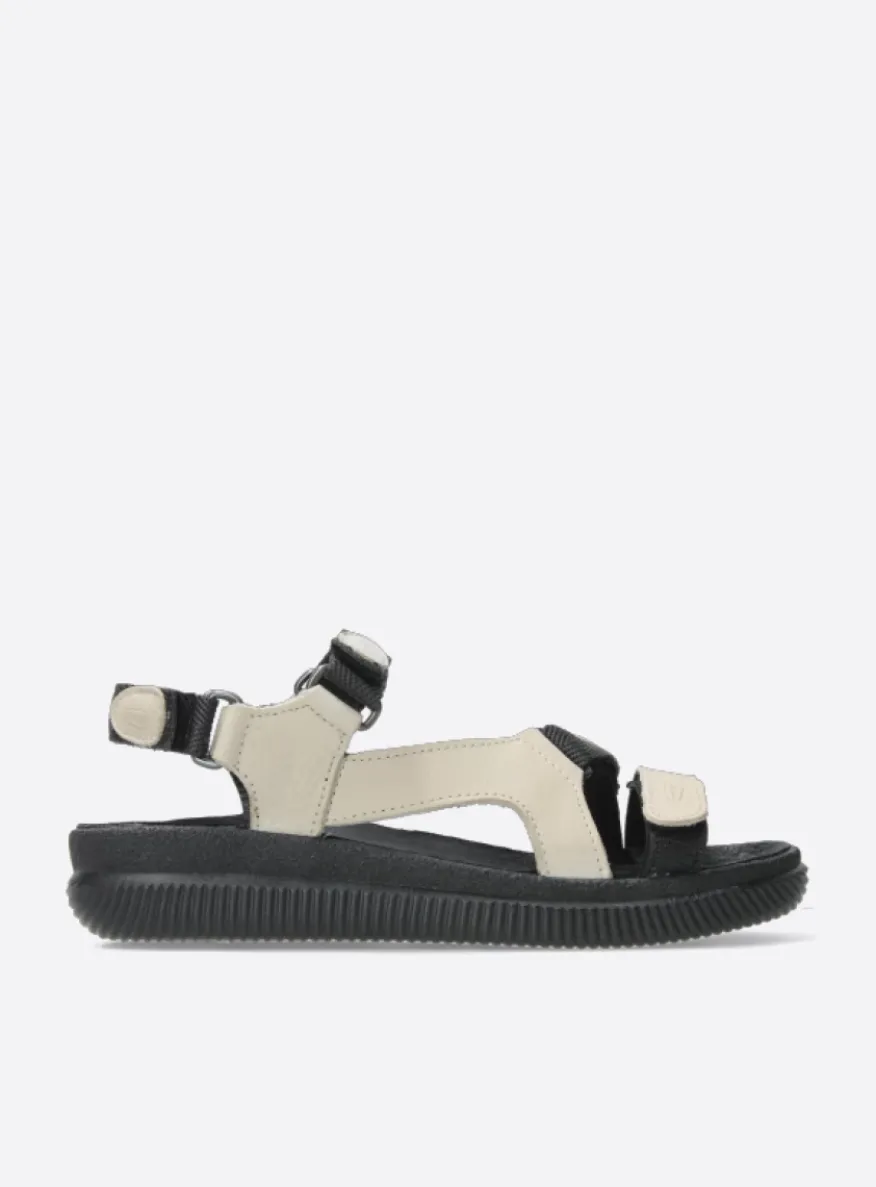 Energy Lady - gebroken wit gevet leer