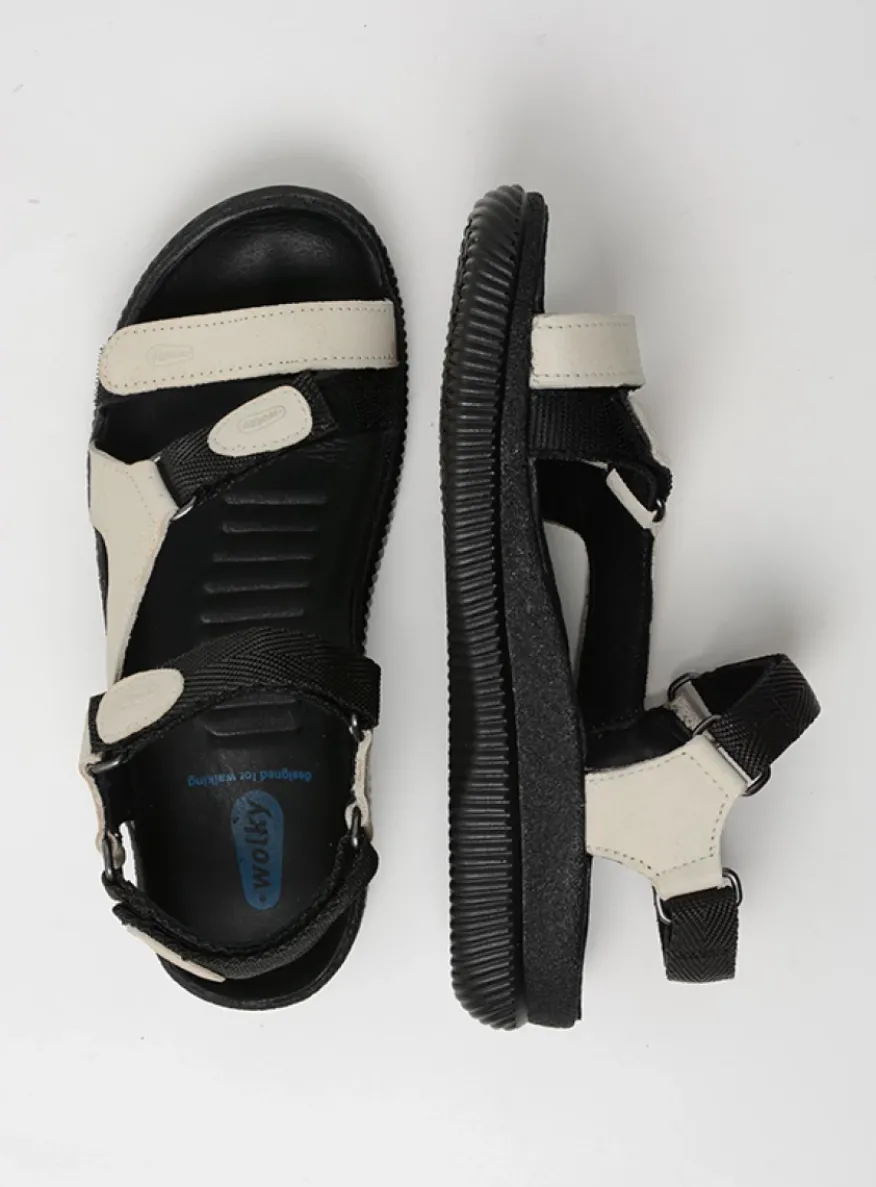 Energy Lady - gebroken wit gevet leer