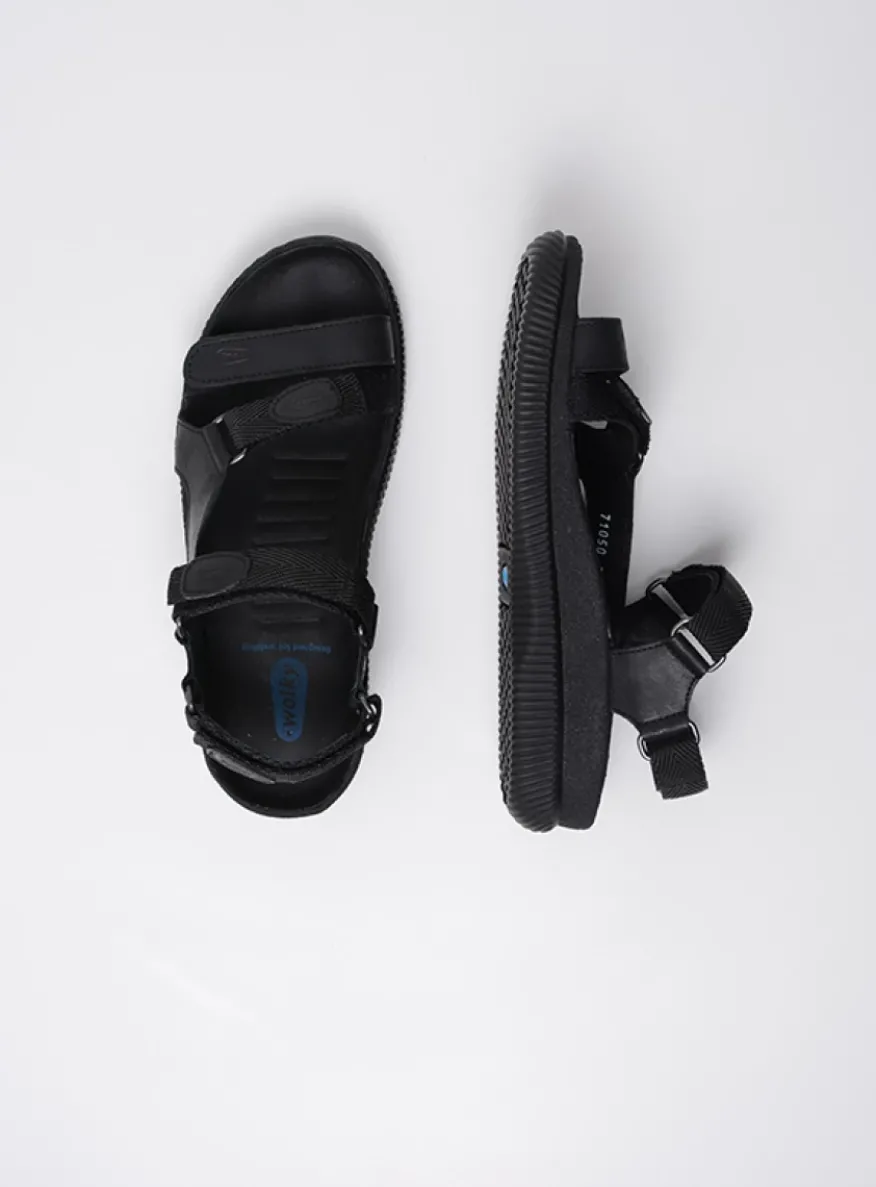 Energy Lady - zwart gevet leer