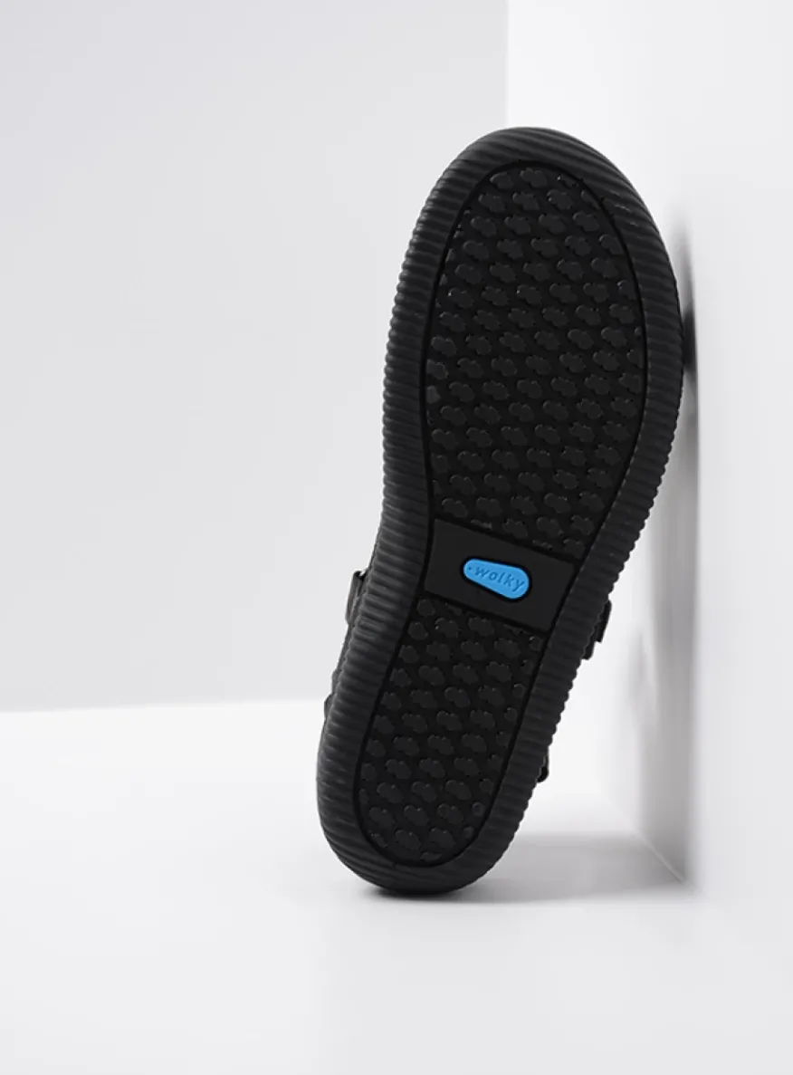 Energy Lady - zwart gevet leer