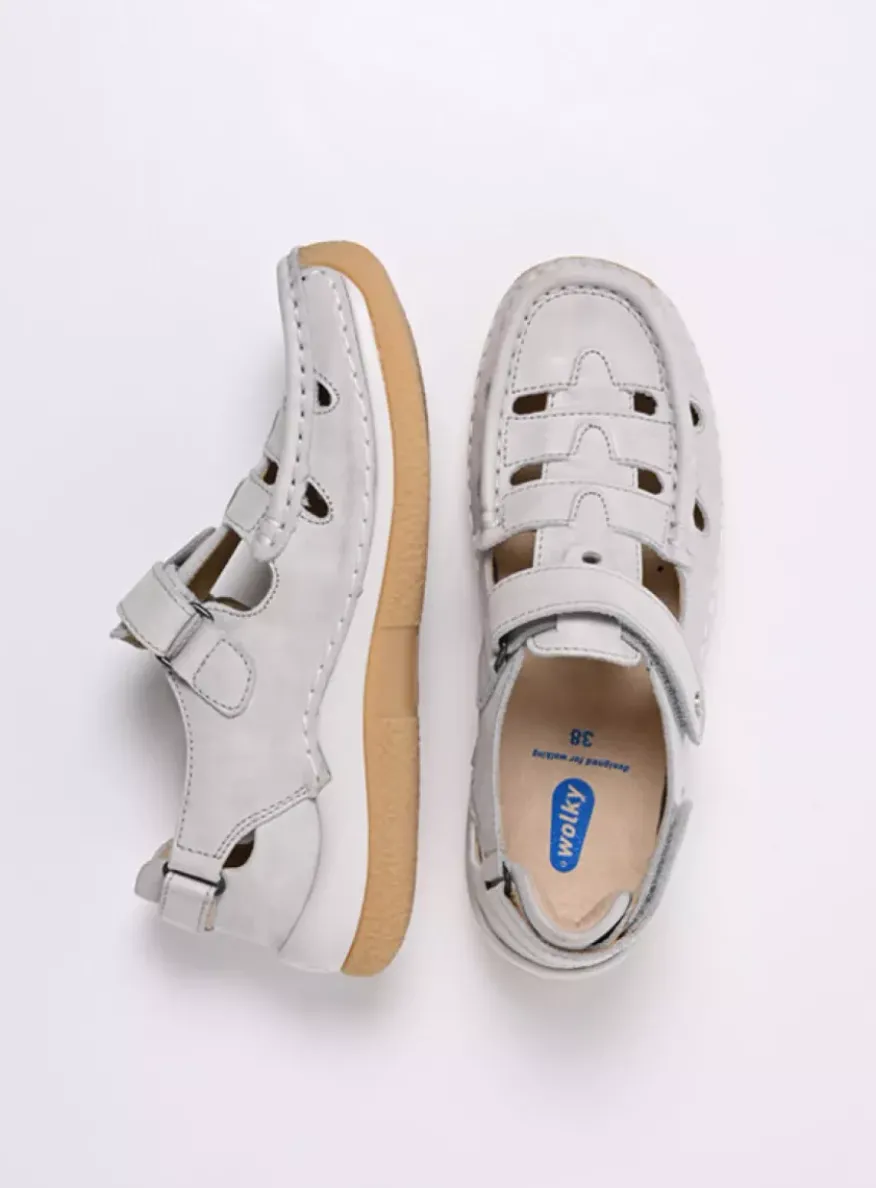 Esperanza - gebroken wit effectleer