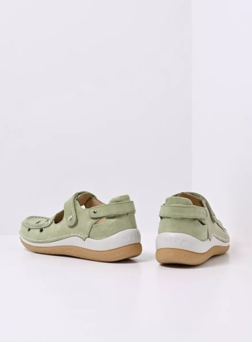 Esperanza - lichtgroen effectleer