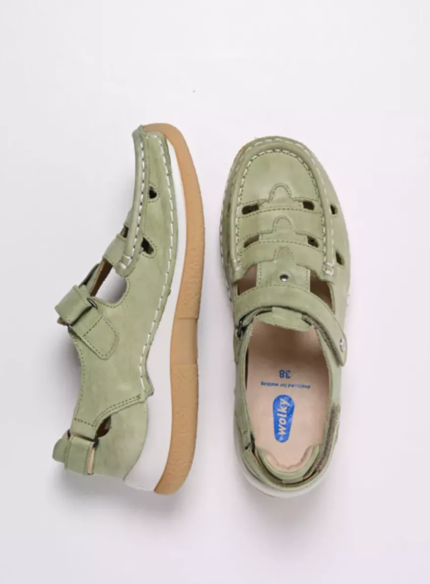 Esperanza - lichtgroen effectleer