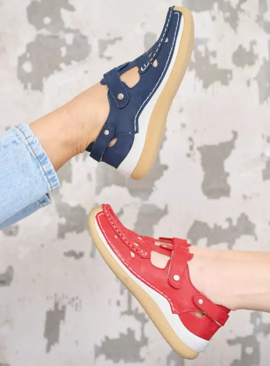 Esperanza - rood effectleer