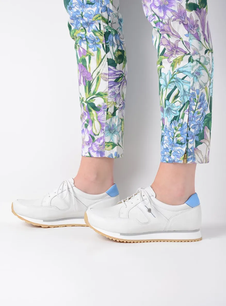 e-Walk - wit/blauw leer