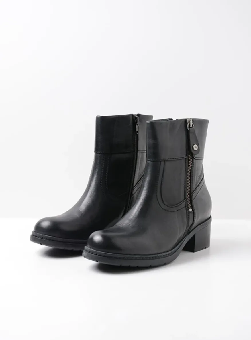 Fairview XW - zwart leer