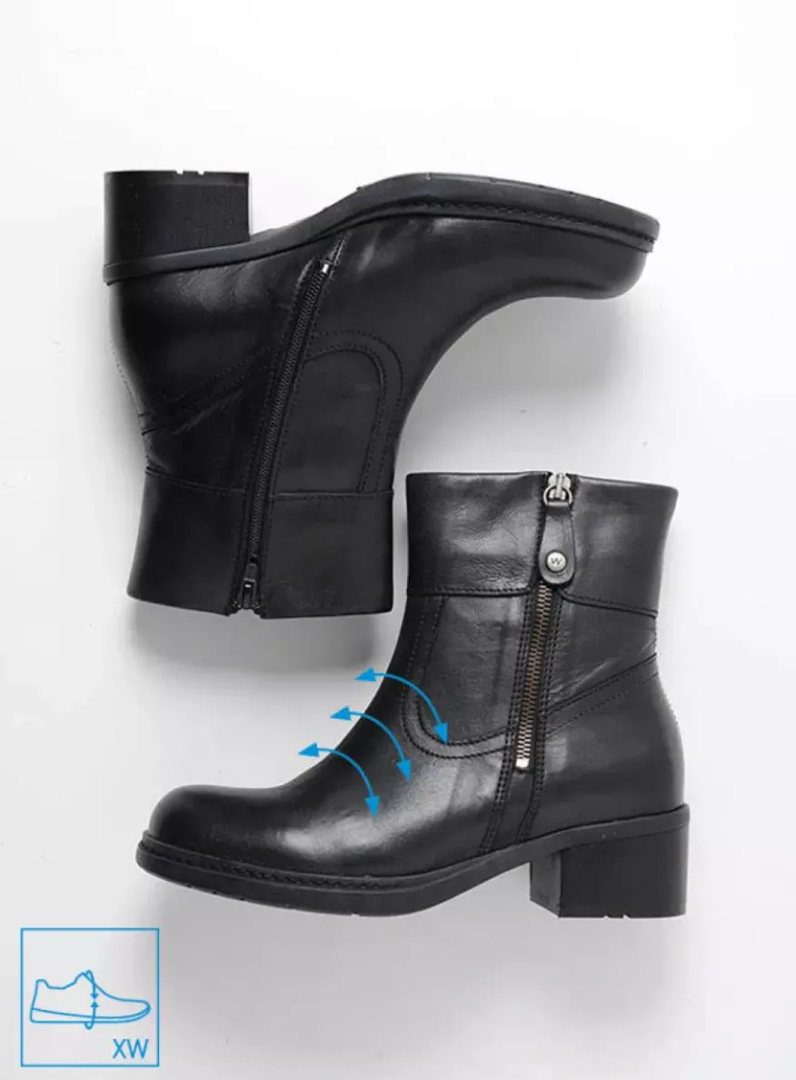 Fairview XW - zwart leer