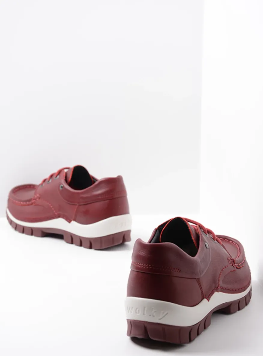 Fly - donkerrood leer