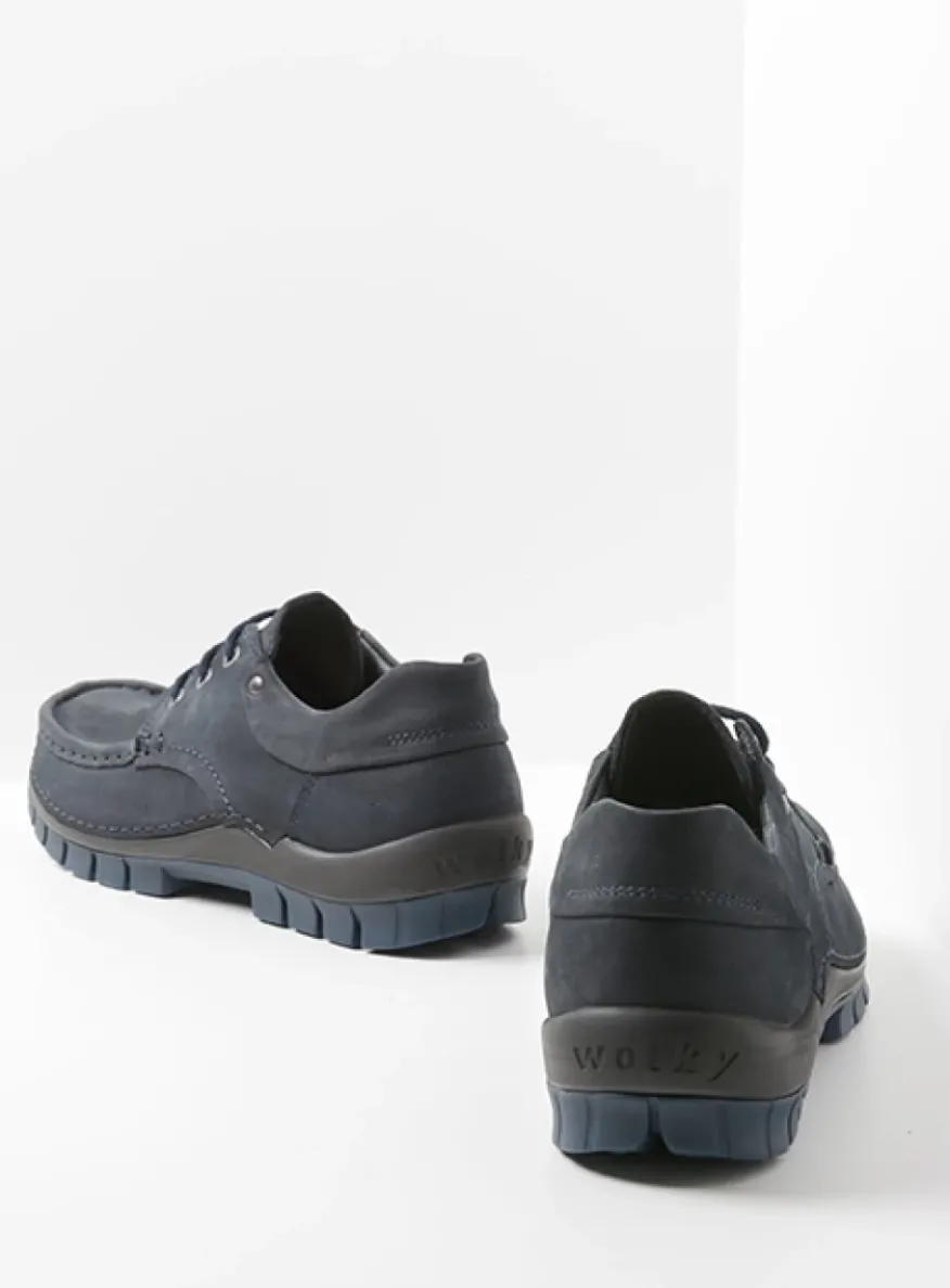 Fly men - blauw nubuck
