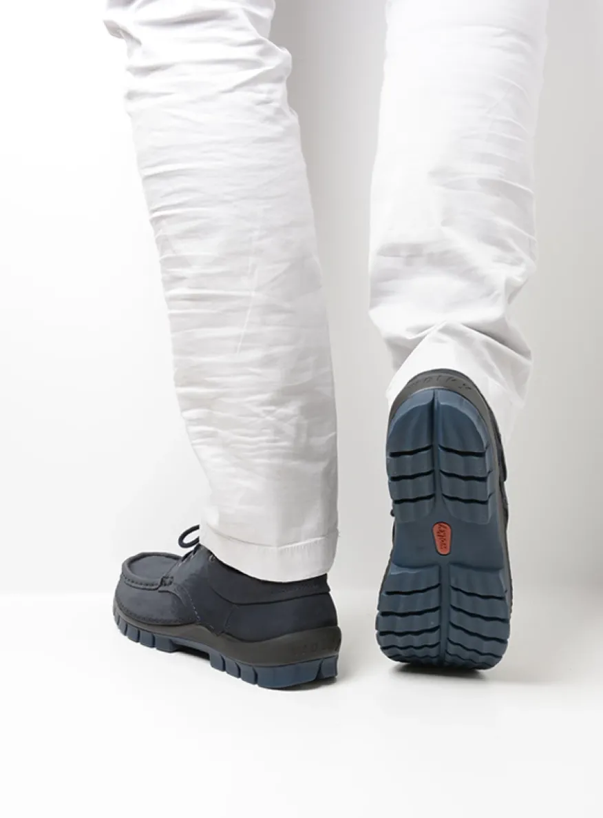 Fly men - blauw nubuck