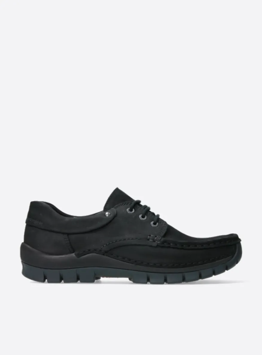 Fly men - zwart nubuck