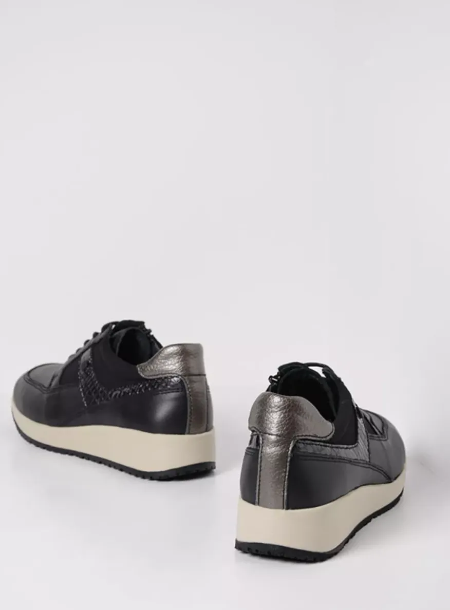 Hammer - zwart combi leer