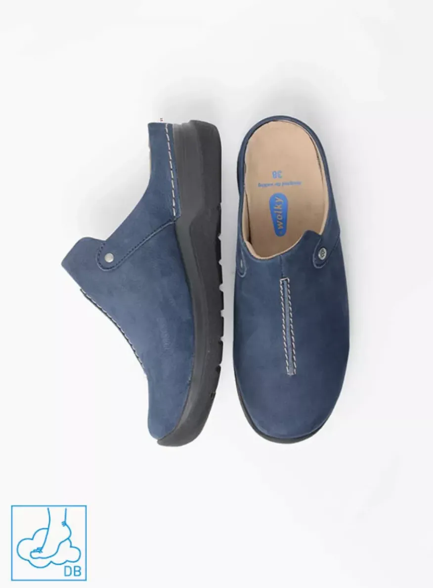 Holland DB - blauw nubuck