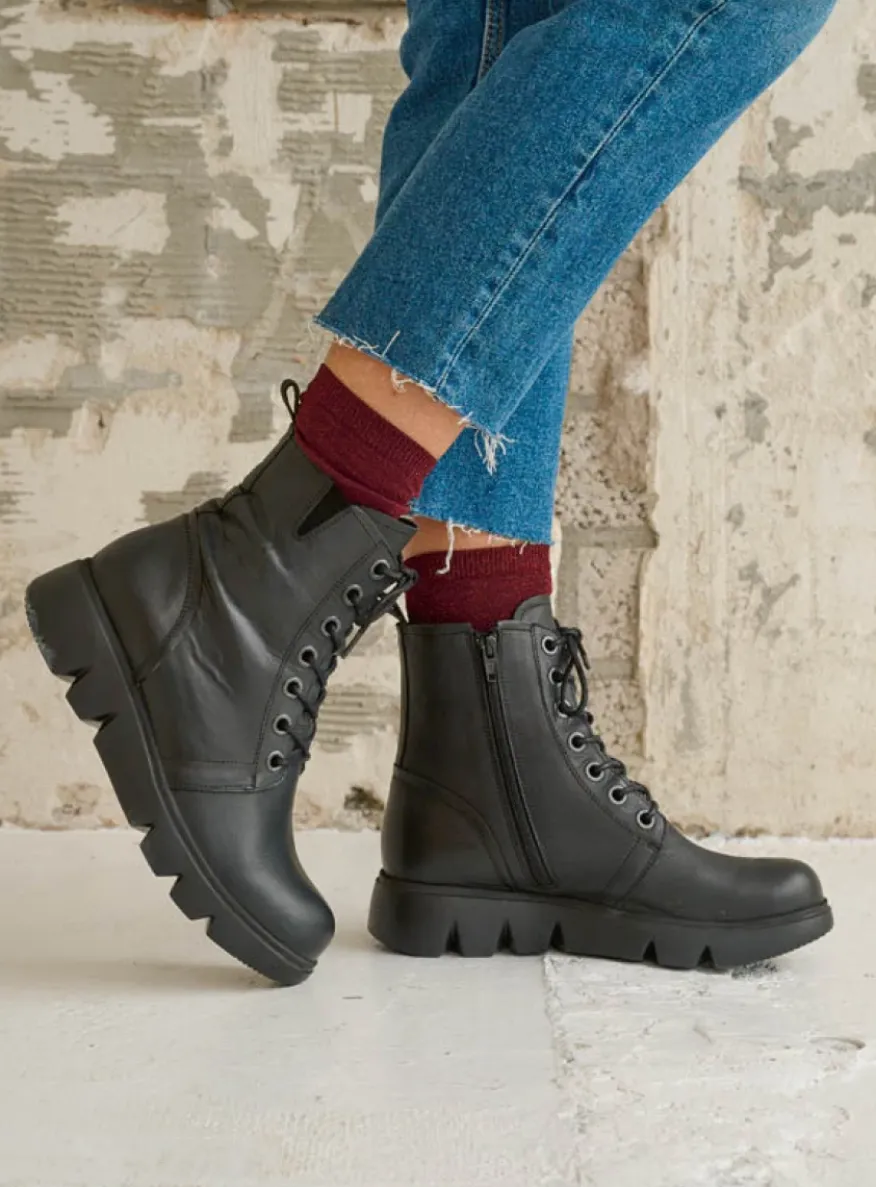 Hope XW - zwart leer