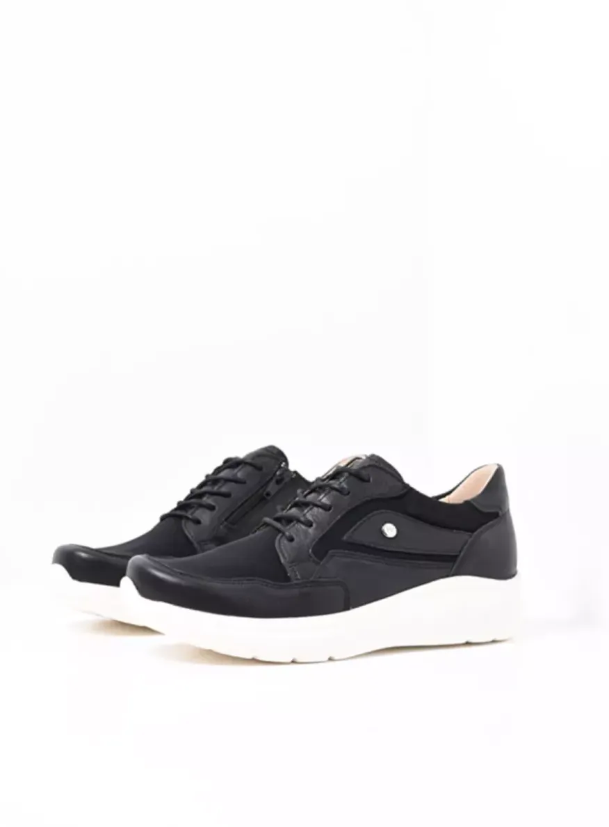 Impact S2F - zwart combi stretch leer