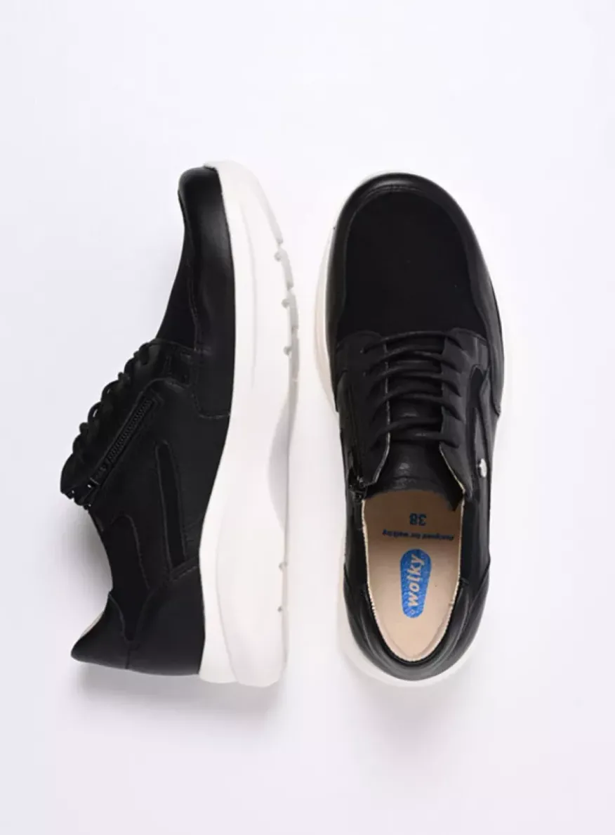 Impact S2F - zwart combi stretch leer