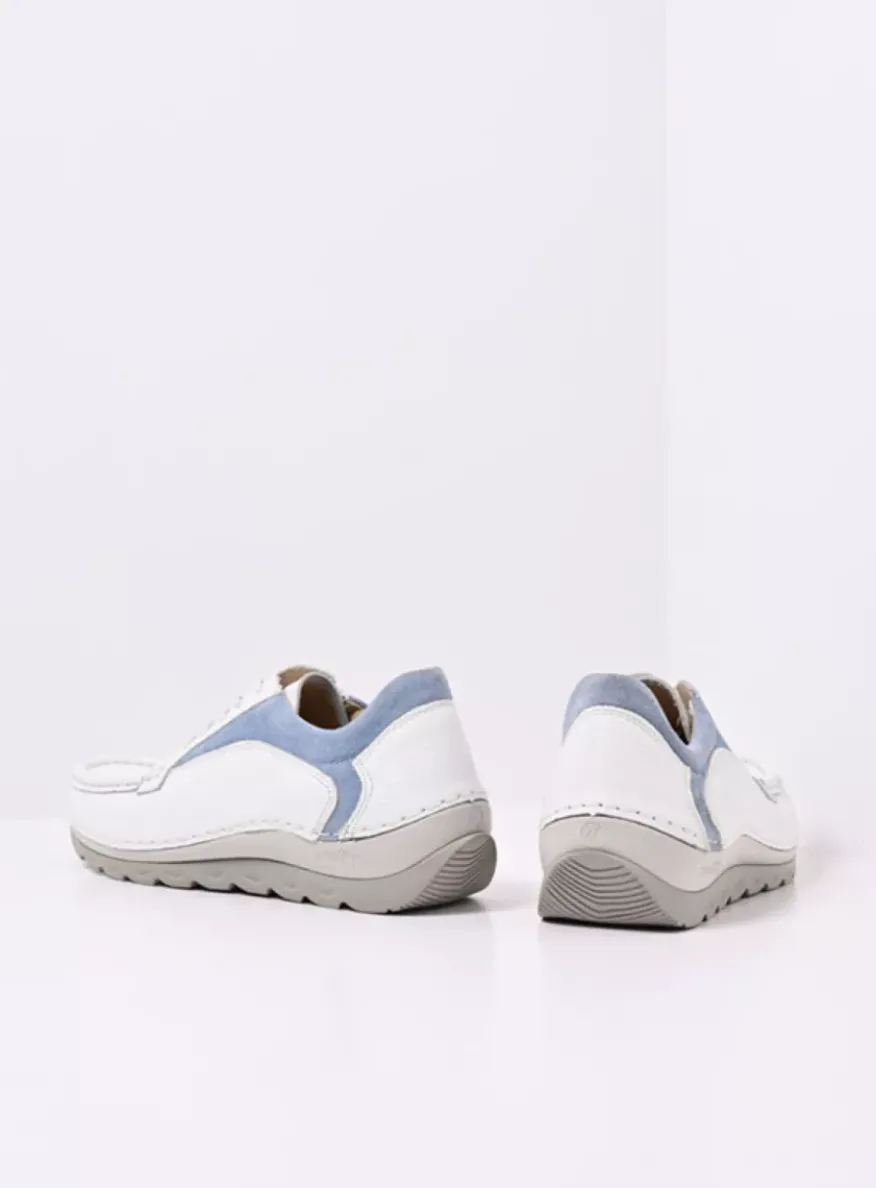 Japura - wit-lichtblauw leer