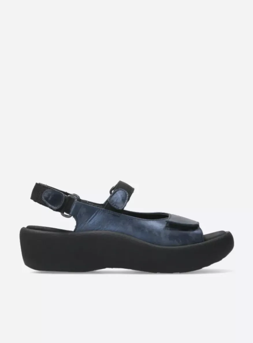 Jewel - marineblauw metallic nubuck