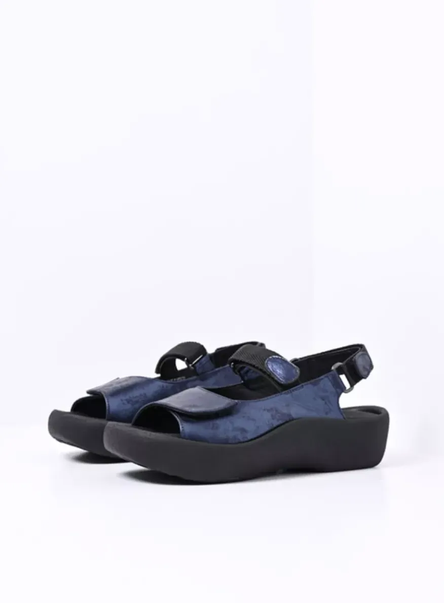 Jewel - marineblauw metallic nubuck