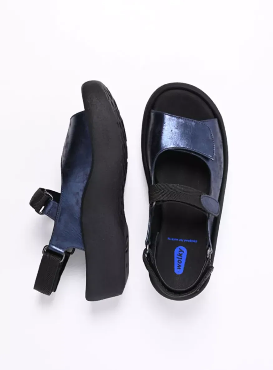 Jewel - marineblauw metallic nubuck